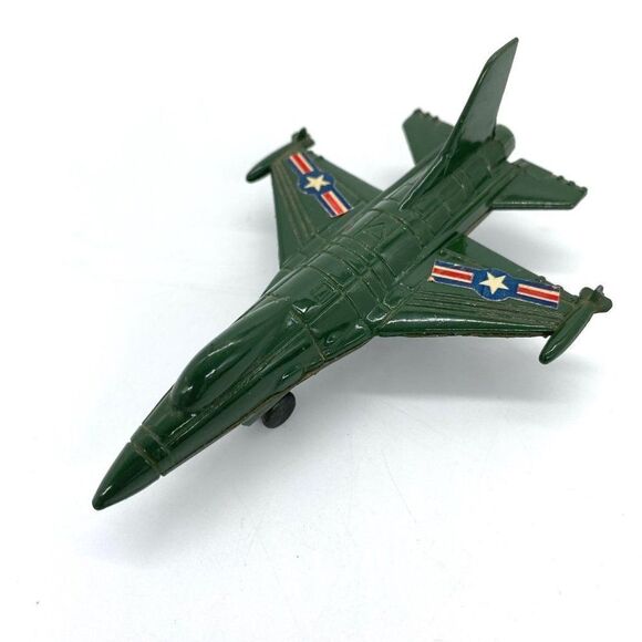 Vintage F-16 Military Diecast Fighter Jet Pencil Sharpener - Picture 1 of 11